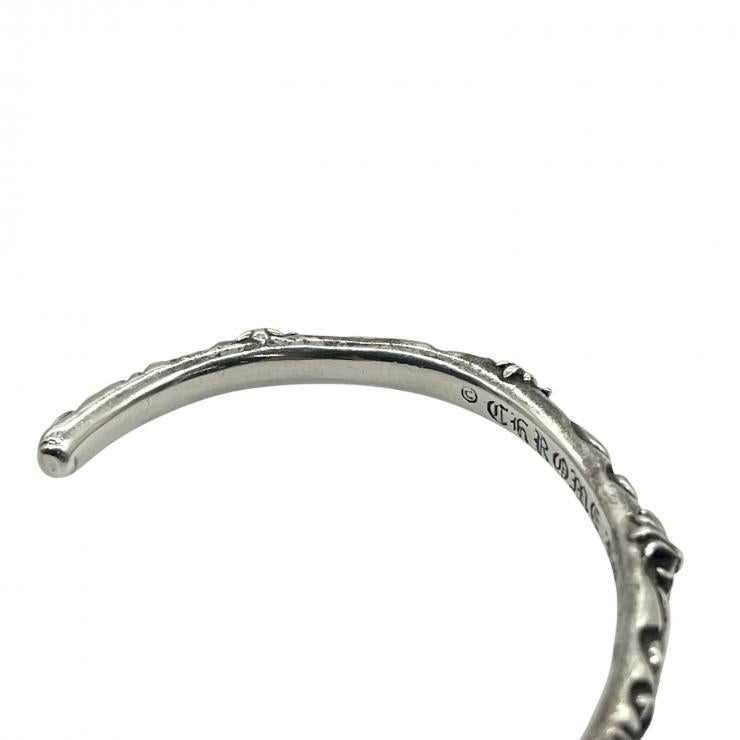 CHROME HEARTS クロムハーツ SBTバンドバングル SV925 シルバー ブレスレット アクセサリー CHクロス ★美品★