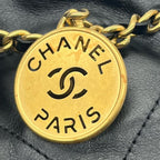 CHANEL シャネル シャネル22 ミニ ショルダーバッグ バッグ シャイニーカーフスキン ゴールド金具 ★美品★