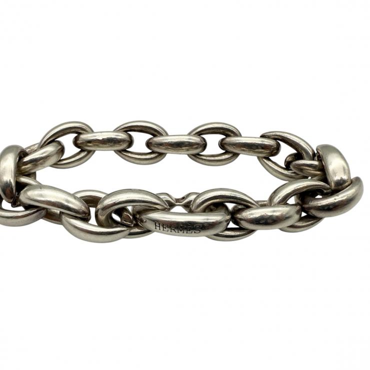 HERMES エルメス MM アクロバット ブレスレット シルバー ヴィンテージ 20コマ 【中古】