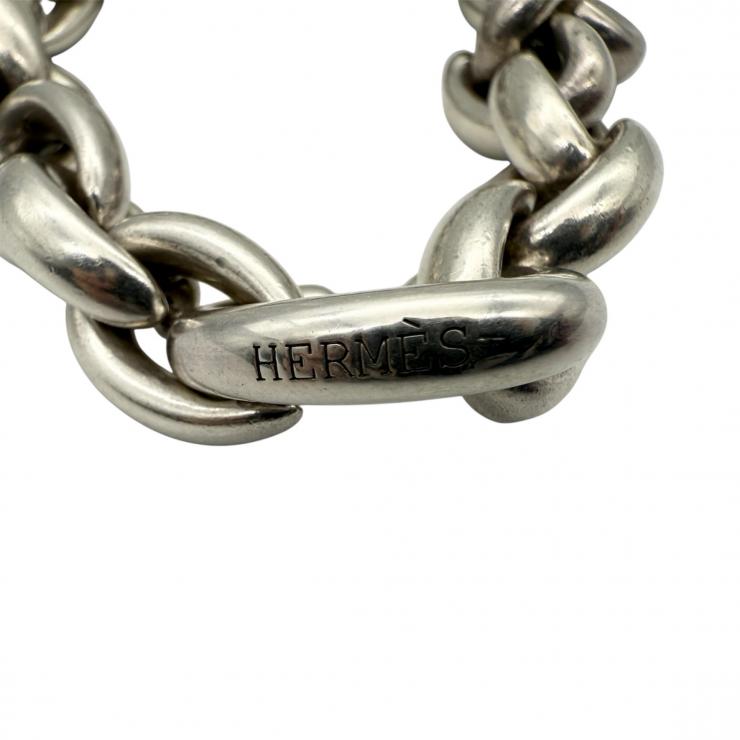 HERMES エルメス MM アクロバット ブレスレット シルバー ヴィンテージ 20コマ 【中古】