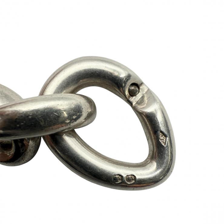 HERMES エルメス MM アクロバット ブレスレット シルバー ヴィンテージ 20コマ 【中古】