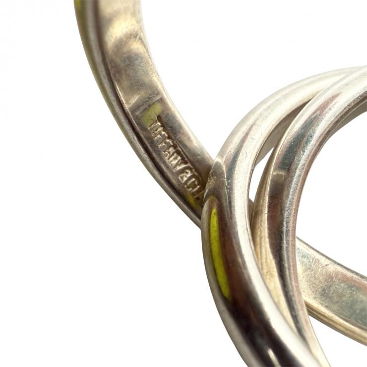 TIFFANY＆CO．ティファニー 3連 トリニティ リング 指輪 シルバー 925 レディース ★中古品★