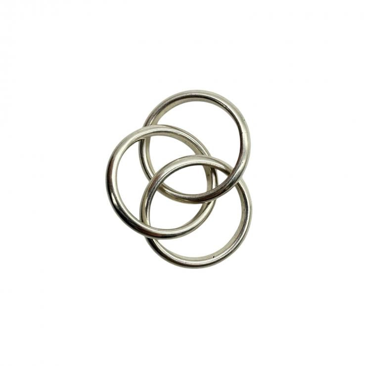TIFFANY＆CO．ティファニー 3連 トリニティ リング 指輪 シルバー 925 レディース ★中古品★