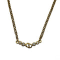 Christian Dior クリスチャンディオール CDロゴ ネックレス アクセサリー ゴールド レディース ★美品★