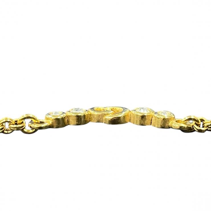 Christian Dior クリスチャンディオール CDロゴ ネックレス アクセサリー ゴールド レディース ★美品★