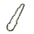 TIFFANY＆CO．ティファニー Tロープ 4連 ネックレス アクセサリー ゴールド シルバー コンビ K18 750 925 ★中古★