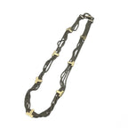 TIFFANY＆CO．ティファニー Tロープ 4連 ネックレス アクセサリー ゴールド シルバー コンビ K18 750 925 ★中古★