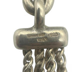 TIFFANY＆CO．ティファニー Tロープ 4連 ネックレス アクセサリー ゴールド シルバー コンビ K18 750 925 ★中古★