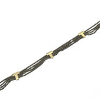 TIFFANY＆CO．ティファニー Tロープ 4連 ネックレス アクセサリー ゴールド シルバー コンビ K18 750 925 ★中古★