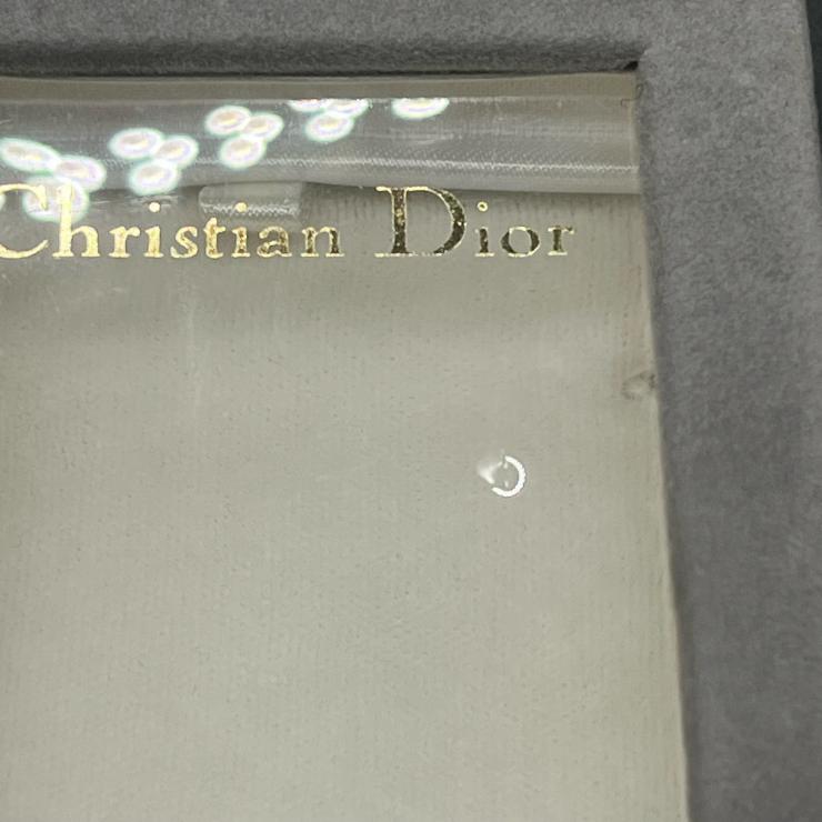 Christian Dior クリスチャンディオール ロゴ ネックレス ラインストーン ゴールド ★クリスマスプレゼントに★