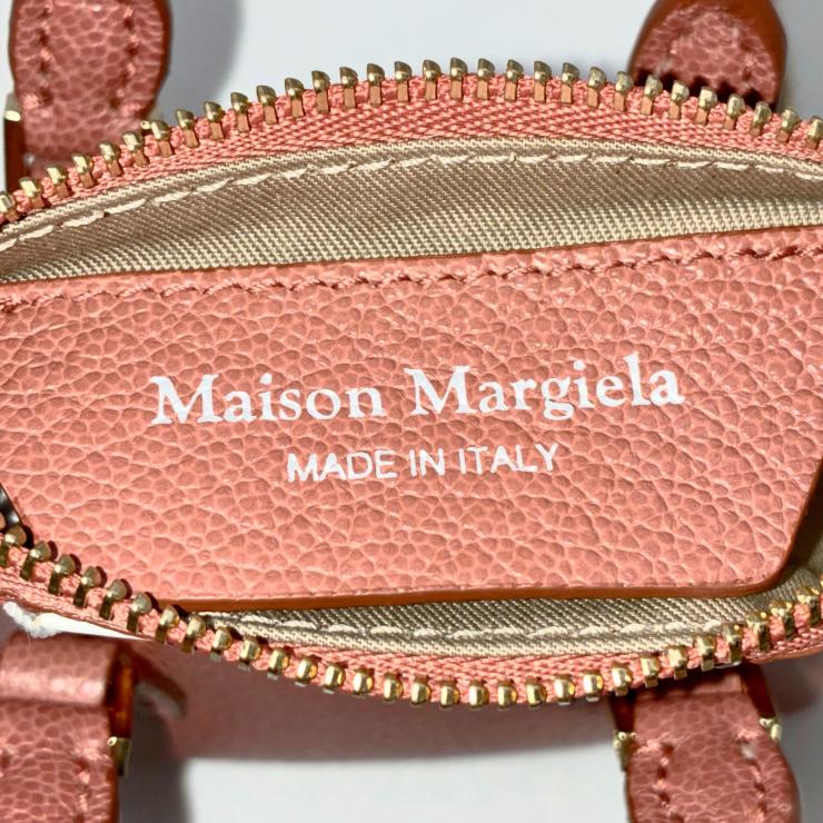 Maison Margiela メゾン マルジェラ 5AC ベビー ハンド ショルダーバッグ 2WAY ブラウン RFID反応有 ★ギャラ付★ ★美品★
