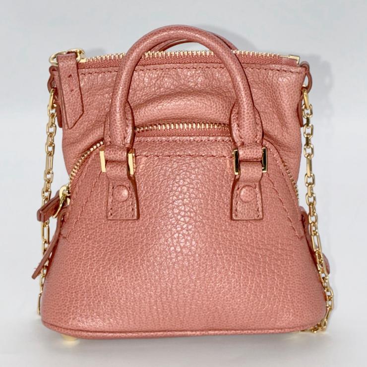 Maison Margiela メゾン マルジェラ 5AC ベビー ハンド ショルダーバッグ 2WAY ブラウン RFID反応有 ★ギャラ付★ ★美品★
