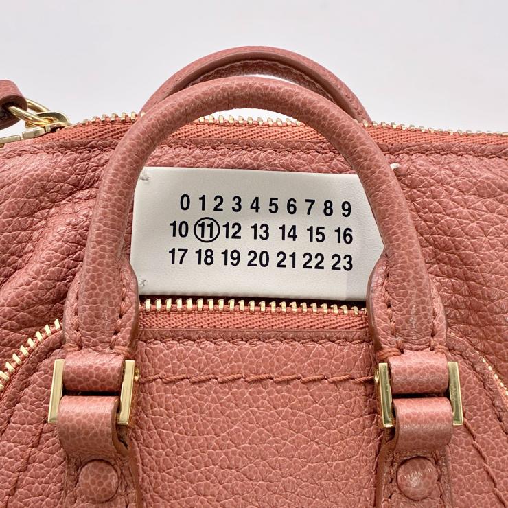 Maison Margiela メゾン マルジェラ 5AC ベビー ハンド ショルダーバッグ 2WAY ブラウン RFID反応有 ★ギャラ付★ ★美品★
