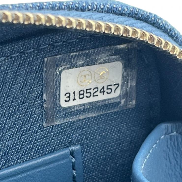 CHANEL シャネル ショルダーバッグ クラッシュ マトラッセ デニム ショルダーバッグ ゴールド金具 31番台 ブルー系 ★美品★★ギャラ付★