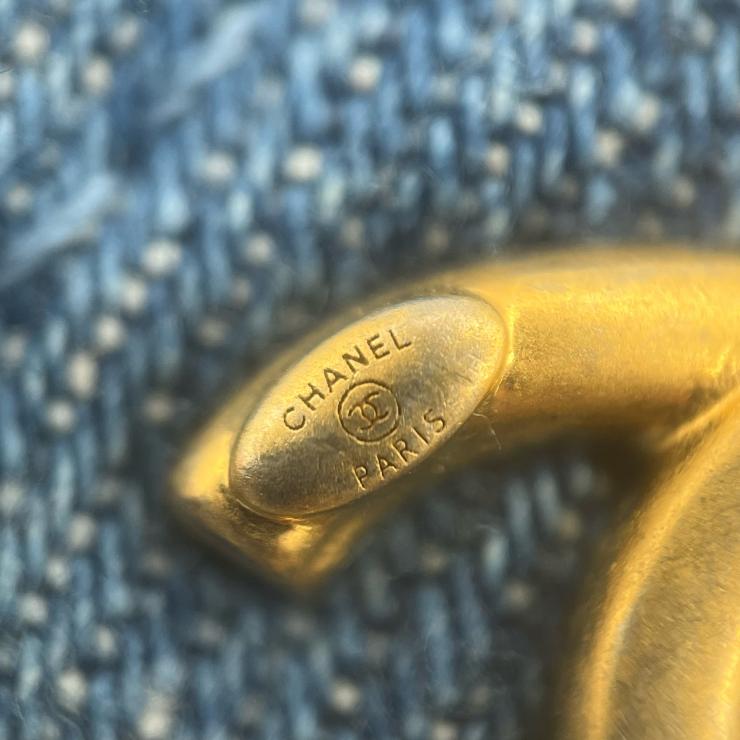 CHANEL シャネル ショルダーバッグ クラッシュ マトラッセ デニム ショルダーバッグ ゴールド金具 31番台 ブルー系 ★美品★★ギャラ付★