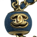 CHANEL シャネル ショルダーバッグ クラッシュ マトラッセ デニム ショルダーバッグ ゴールド金具 31番台 ブルー系 ★美品★★ギャラ付★