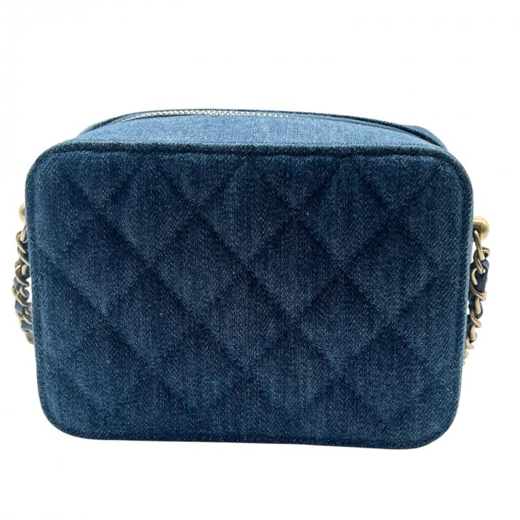 CHANEL シャネル ショルダーバッグ クラッシュ マトラッセ デニム ショルダーバッグ ゴールド金具 31番台 ブルー系 ★美品★★ギャラ付★