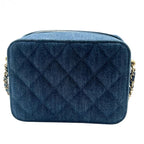 CHANEL シャネル ショルダーバッグ クラッシュ マトラッセ デニム ショルダーバッグ ゴールド金具 31番台 ブルー系 ★美品★★ギャラ付★