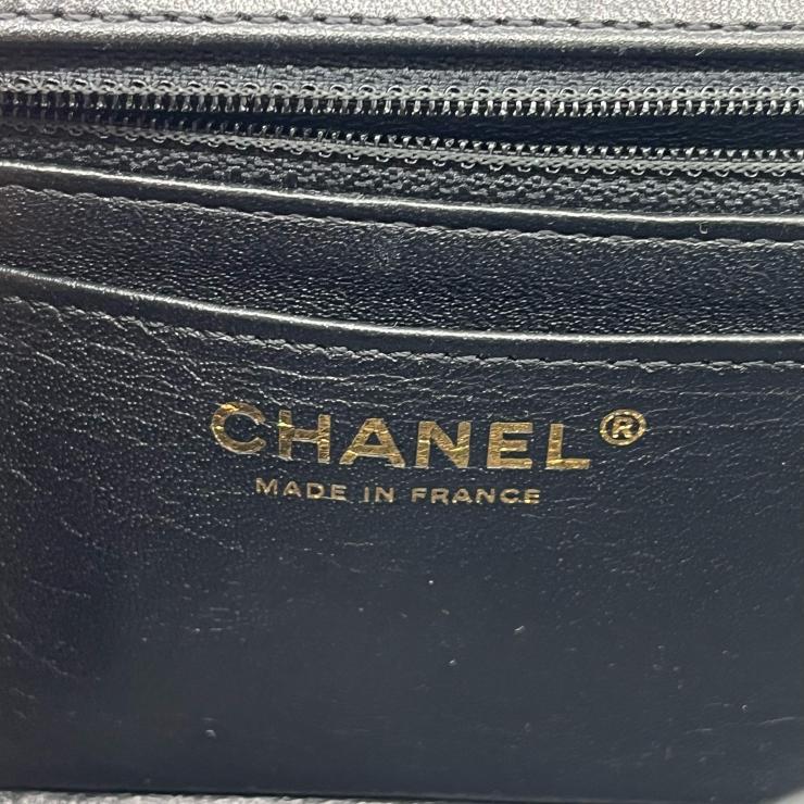CHANEL シャネル 2.55 グラフィティ Wチェーンショルダーバッグ Wフラップ 型押し ゴールド金具 28番台 ★美品★★ギャラ付★