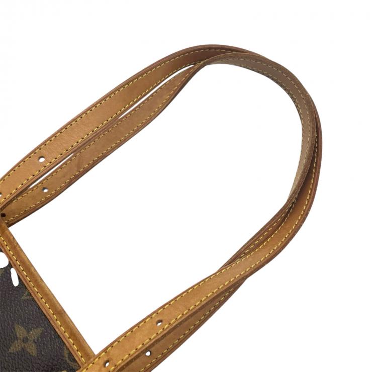 LOUIS VUITTON ルイヴィトン モノグラム プチバケット ハンドバック トートバッグ バケツ型 FL0065 ★中古★