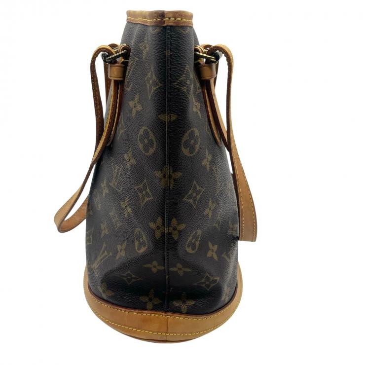 LOUIS VUITTON ルイヴィトン モノグラム プチバケット ハンドバック トートバッグ バケツ型 FL0065 ★中古★