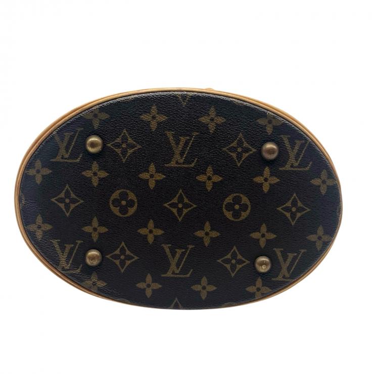 LOUIS VUITTON ルイヴィトン モノグラム プチバケット ハンドバック トートバッグ バケツ型 FL0065 ★中古★