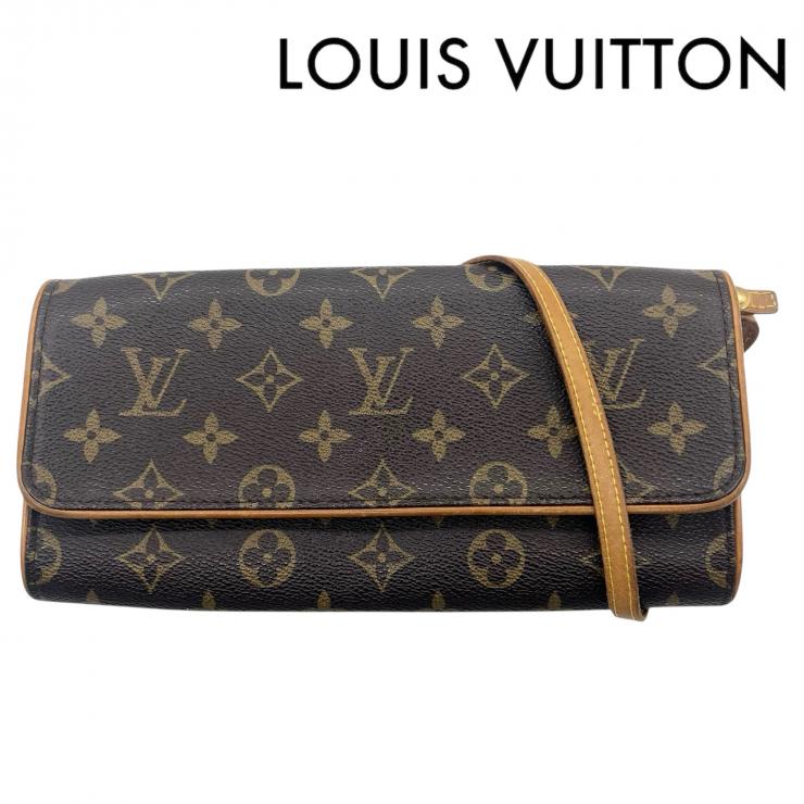 LOUIS VUITTON ルイヴィトン ポシェットツイン GM モノグラム ショルダーバッグ 斜め掛けバッグ BA0010 ★中古★