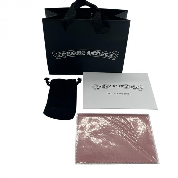 CHROME HEARTS クロムハーツ タイニーCHクロス 22K PAVEダイヤ ゴールドネックレストップ ピンクゴールド Fサイズ ★新品★