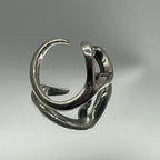 TIFFANY＆CO．ティファニー オープンハート リング 指輪 エルサペレッティ スターリングシルバー 925 11号 ★中古品★