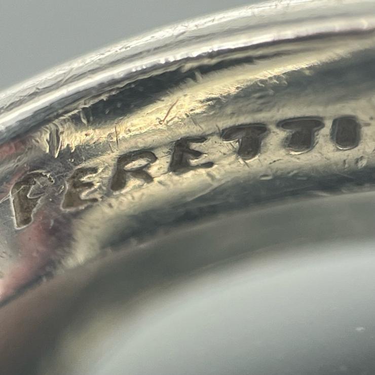 TIFFANY＆CO．ティファニー オープンハート リング 指輪 エルサペレッティ スターリングシルバー 925 11号 ★中古品★