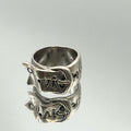 Vivienne Westwood ヴィヴィアンウエストウッド ベルトリング 指輪 M シルバー 925 15号 ★中古★