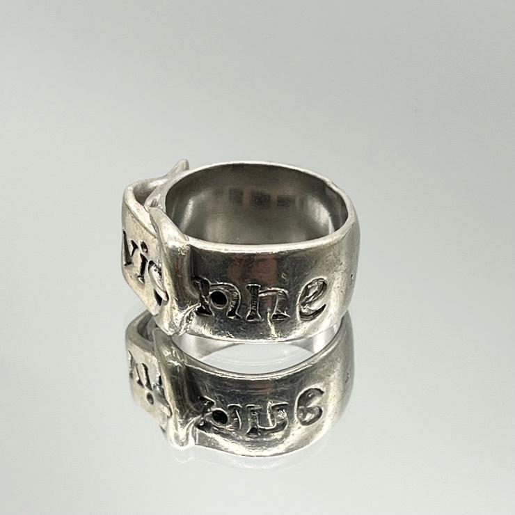 Vivienne Westwood ヴィヴィアンウエストウッド ベルトリング 指輪 M シルバー 925 15号 ★中古★