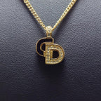 Christian Dior クリスチャンディオール ネックレス ディオールロゴ ゴールド調 ★良品★