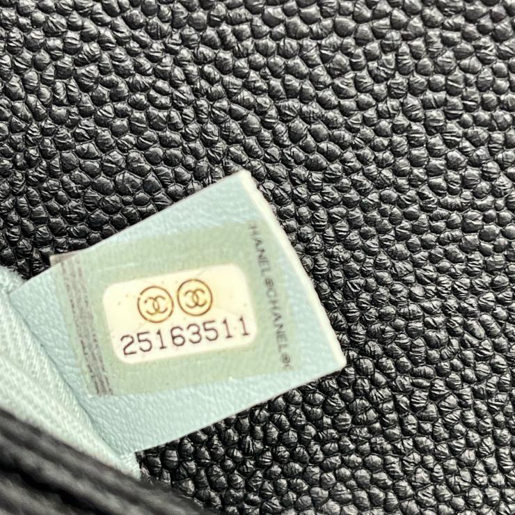 CHANEL シャネル マトラッセ ココマーク キルティング チェーンショルダーバッグ キャビアスキン ブラック ゴールド金具 ★美品★