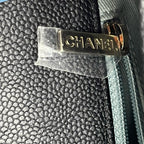 CHANEL シャネル マトラッセ ココマーク キルティング チェーンショルダーバッグ キャビアスキン ブラック ゴールド金具 ★美品★