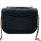 CHANEL シャネル マトラッセ ココマーク キルティング チェーンショルダーバッグ キャビアスキン ブラック ゴールド金具 ★美品★