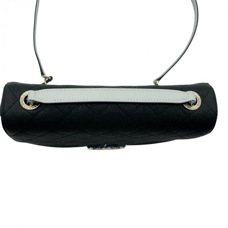 CHANEL シャネル マトラッセ ココマーク キルティング チェーンショルダーバッグ キャビアスキン ブラック ゴールド金具 ★美品★