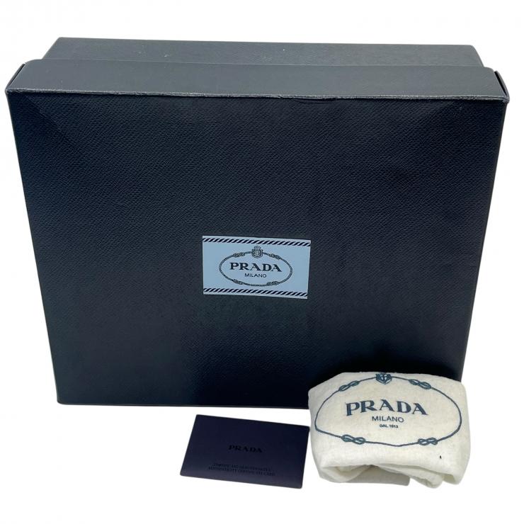 PRADA プラダ Re-Edition 2005 サフィアーノ チェーンショルダーバッグ ハンドバック 三角プレートロゴ レザー 1BH204 ★美品★