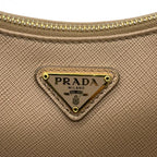 PRADA プラダ Re-Edition 2005 サフィアーノ チェーンショルダーバッグ ハンドバック 三角プレートロゴ レザー 1BH204 ★美品★
