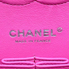 CHANEL シャネル マトラッセ25 ダブルフラップ チェーン ショルダーバッグ ラムスキン シルバー金具 ピンク 31番台 ★美品★ ★箱付★