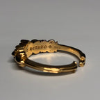 CHROME HEARTS クロムハーツ ベイビークラシック ダブルフローラルクロス ゴールド 22K 20号 リング 指輪 ★極美品★ ★インボイス付★