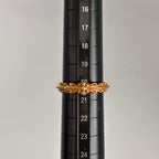 CHROME HEARTS クロムハーツ ベイビークラシック ダブルフローラルクロス ゴールド 22K 20号 リング 指輪 ★極美品★ ★インボイス付★