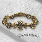 Chrome Ｈearts クロムハーツ タイニーECHプラス リング 指輪 K22 イエローゴールド ダイヤ 9.5号 ★インボイス付★★美品★