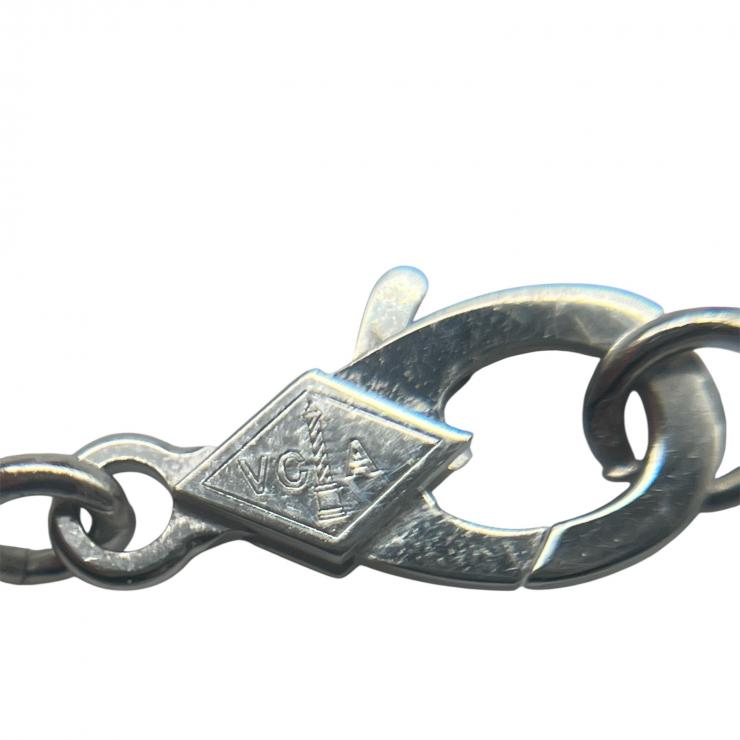 VanCleef & Arpels ヴァンクリーフ＆アーペル ヴィンテージアルハンブラ マザオブパール ネックレス ジュエリー K18WG ホワイトゴールド ★ギャラ★