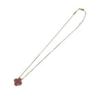 VanCleef & Arpels ヴァンクリーフ＆アーペル ヴィンテージアルハンブラ ネックレス カーネリアン ネックレス アクセサリー K18 ★保証書★