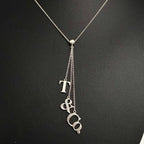Tiffany&Co. ティファニー ロゴ スイング ネックレス アクセサリー シルバー SV925 ★美品★