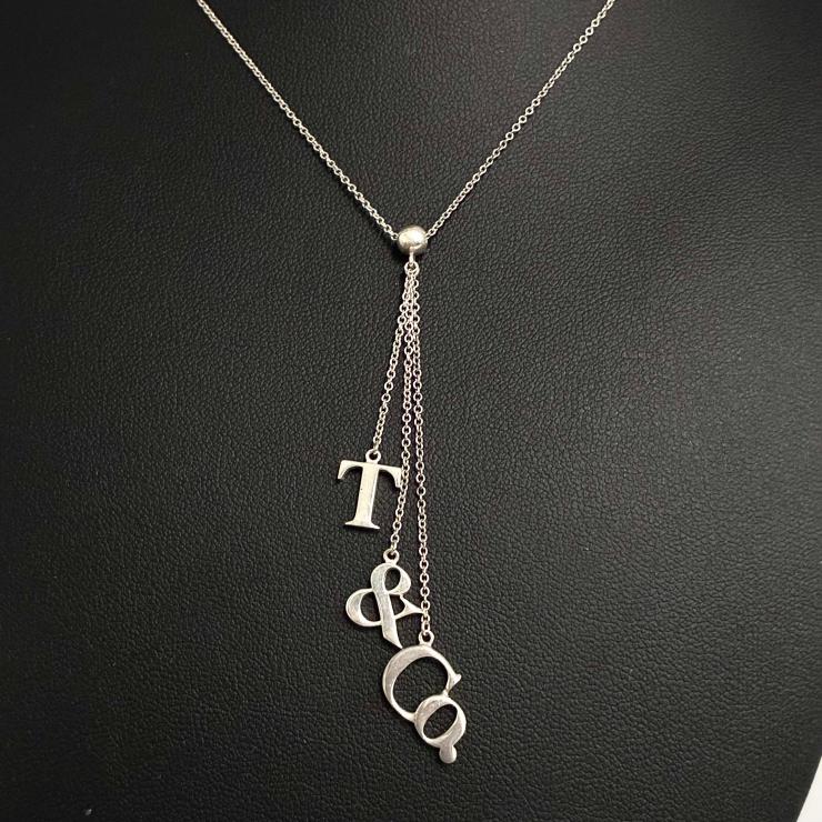 Tiffany&Co. ティファニー ロゴ スイング ネックレス アクセサリー シルバー SV925 ★美品★