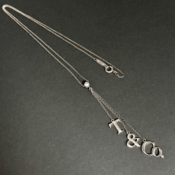 Tiffany&Co. ティファニー ロゴ スイング ネックレス アクセサリー シルバー SV925 ★美品★