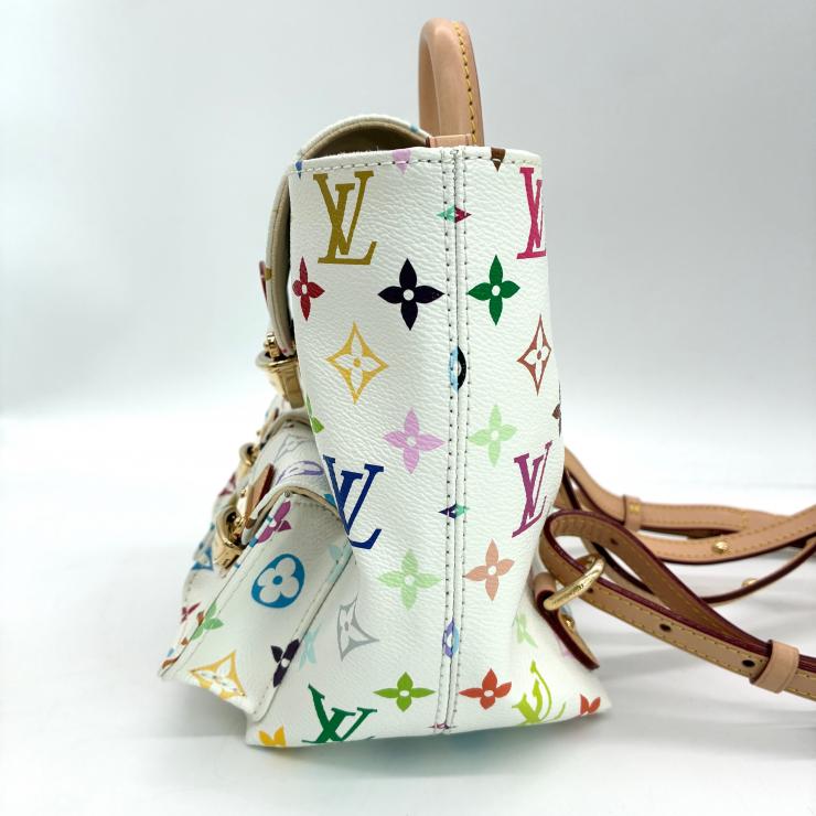LOUIS VUITTON ルイ・ヴィトン 村上隆 LV × TM ヴェニス リュックサック バックパック モノグラム マルチカラー ホワイト ★美品★ ★袋付、RFID反応有★