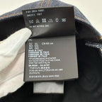 PRADA プラダ トライアングルロゴ ベースボールキャップ 帽子 コットン デニム サイズXL 2HC274 ファッション小物 ★美品★ ★袋付★